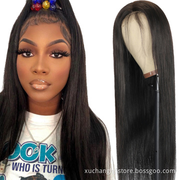 40inch long bone silky straight transparent mink virgin cutical aligned glueless brazilian hair wig for ladies13x4 cheapest